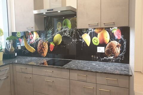 Küchenrückwand mit Bilddruck